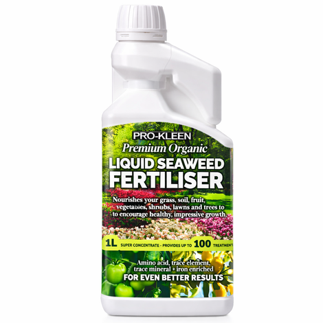 ProKleen Organic Liquid Seaweed Fertiliser Premium For Plants Vegetables Grass And More 1L